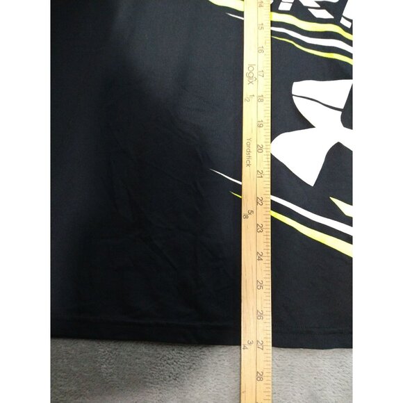 Under Armour Shirt Mens Medium Black Marine Corps Short Sleeve Loose HeatGear - Picture 3 of 6